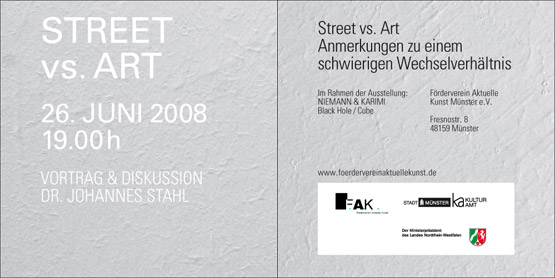 Street vs. Art - Anmerkungen zu einem schwierigen Verhältnis